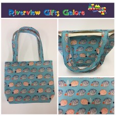 Medium Tote Bag - Echidnas Blue